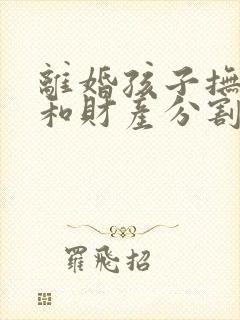 离婚孩子抚养权和财产分割