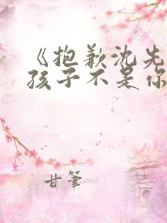 《抱歉沈先生,孩子不是你的.》