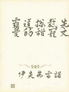 霸道总裁先婚后爱的甜宠文小说