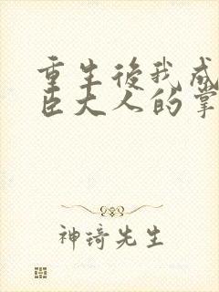 重生后我成了权臣大人的掌中娇