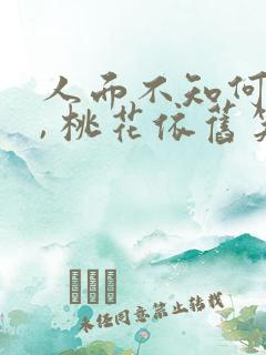 人面不知何处去, 桃花依旧笑春风.