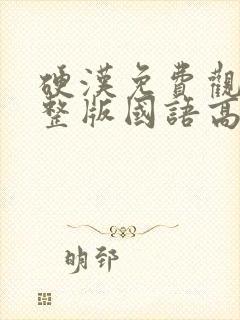 硬汉免费观看完整版国语高清