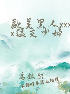 欧美黑人xxxx猛交少妇