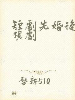 短剧先婚后爱电视剧