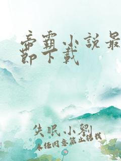 帝霸小说最新章节下载