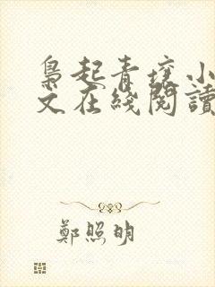 枭起青壤小说全文在线阅读