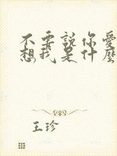 不要说你爱我你想我是什么歌名