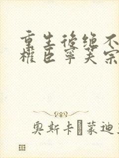 重生后绝不嫁给权臣宁芙宗肆全本阅读