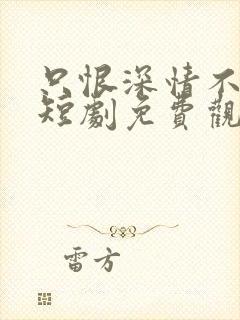 只恨深情不识鸢短剧免费观看全集剧情