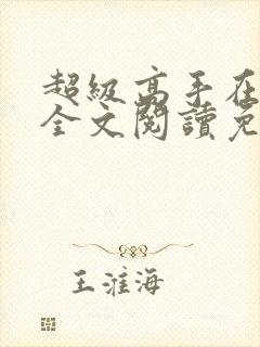 超级高手在都市全文阅读免费