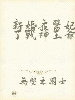 新婚夜医妃征服了战神王爷免费阅读