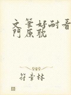 文笔好耐看的冷门原耽