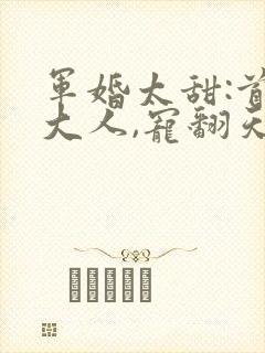 军婚太甜:首长大人,宠翻天