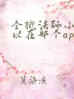 全职法师小说可以在哪个app看