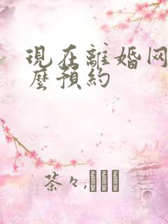 现在离婚网上怎么预约