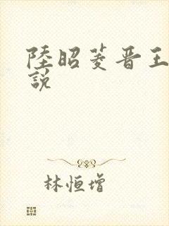 陆昭菱晋王的小说