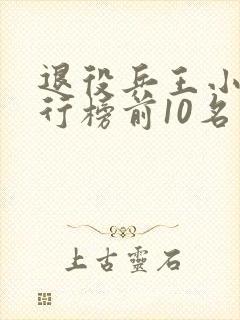 退役兵王小说排行榜前10名