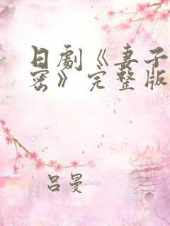 日剧《妻子的秘密》完整版