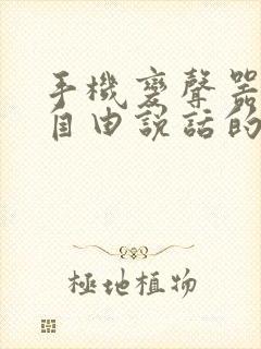 手机变声器可以自由说话的