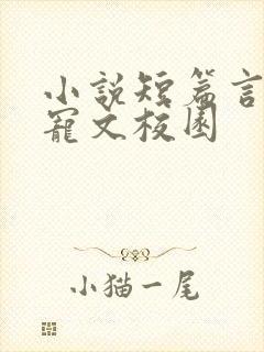 小说短篇言情甜宠文校园