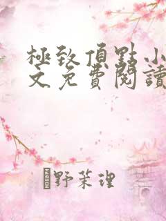 极致顶点小说全文免费阅读最新章节