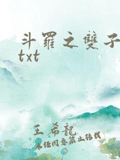 斗罗之双子斗罗txt