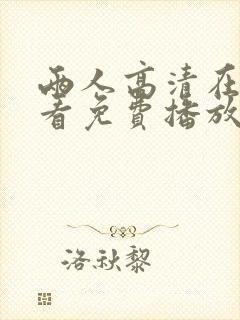 两人高清在线观看免费播放电视剧网