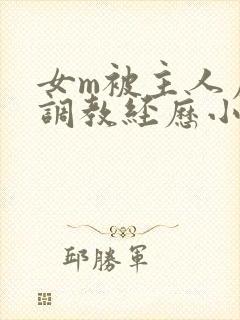 女m被主人虐玩调教经历小说