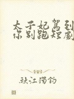 太子妃驾到总裁你别跑短剧免费观看