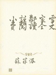 小说邻家雪姨免费阅读全文