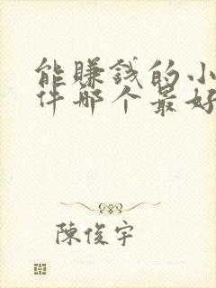 能赚钱的小说软件哪个最好