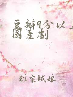 豆瓣9分以上的国产剧