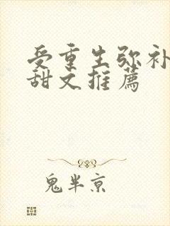 受重生弥补攻的甜文推荐