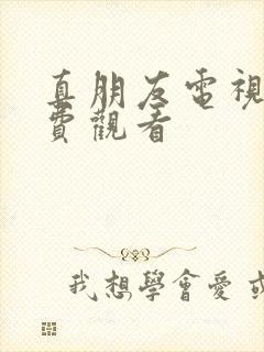 真朋友电视剧免费观看