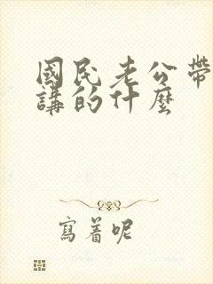 国民老公带回家讲的什么