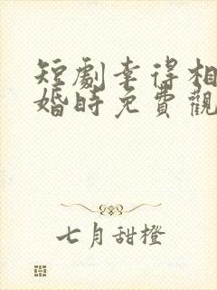 短剧幸得相遇离婚时免费观看全集