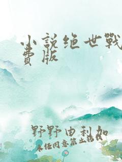 小说绝世战王免费版