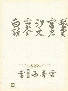 白灵汐宫越辰小说全文免费阅读