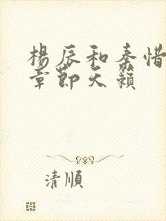 杨辰和秦惜最新章节天籁