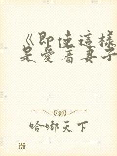 《即使这样我还是爱着妻子》