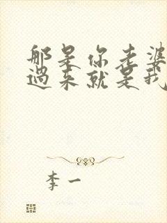 那是你老婆?抢过来就是我的了txt