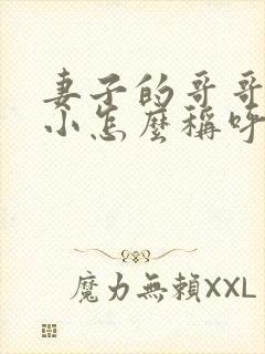 妻子的哥哥比我小怎么称呼?