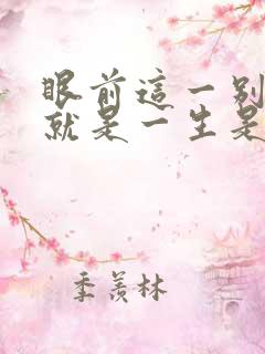 眼前这一别或许就是一生是什么歌