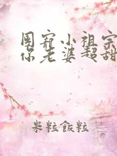 团宠小祖宗大叔你老婆超甜