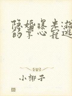 隐婚曝光:总裁的掌心宠逃婚了在线阅读