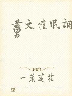 黄文催眠调教双男