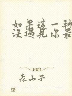 如果这一秒,我没遇见你最新