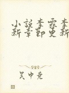 小说李霖李澜最新章节更新情况