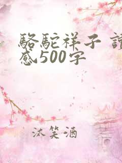 骆驼祥子 读后感500字