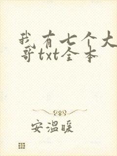 我有七个大佬哥哥txt全本